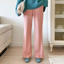 아모르데이 여성용 매직스판슬랙스 히든 밴딩 부츠컷 사계절 구김 제로 빅사이드 팬츠