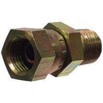 Apache 39004250 0.9cm(3/8인치) 수 파이프 x 0.6cm(1/4인치) 암 파이프 스위블 유압 어댑터