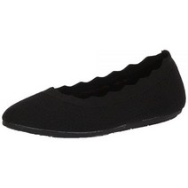 Skechers Modern Comfort 여성용 클레오 2.0Love 스펠 로퍼 플랫 블랙.