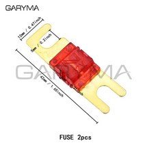ANS-H 1 웨이 Midi 퓨즈 홀더 ANS-8 안전 플레이트베이스 카 캐리어 퓨즈 박스 볼트 타입 20A 50A 70A 80A, 02 U type Fuse x 2pcs_11 175A