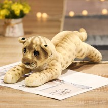 호랑이 치타 표범 봉제 인형 귀여운 쿠션 장난감, 58cm