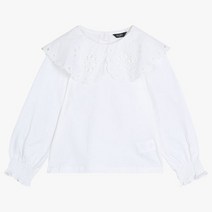 [셀덴 NC불광] 펀칭 레이스 카라 티블라우스~ 어디에나 어울리는 티블라우스~ 사랑스러움을 업업~ 레이스 에리 티블라우스 EDBL22W51