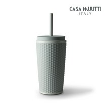 까사무띠 도자기 텀블러 투고 400ml 그레이, 스카이블루, 1개
