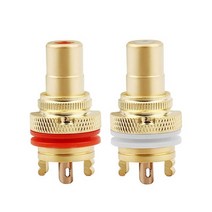 스피커단자 rca 커넥터 암 스피커 터미널 금로듐 도금 구리 rca 소켓 섀시 cmc, 01 Shakin 1 pair, 01 Shakin 1 pair