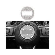 Senauto 블링 스티어링 휠 커버 트림 스티커 지프 체로키 컴퍼스 그랜드 패트리어트 레니게이드 랭글러 글래디에이터와 호환 (스몰/53mm) 바이오더