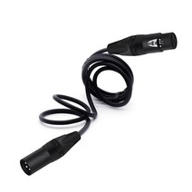 3Pin 잭 XLR 케이블 남성여성 OFC 차폐 마이크 믹서 증폭기 무대 조명 연장 코드 1m 2m 3m 5m 8m, 03 Black_05 3m