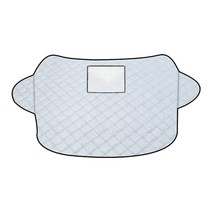 민스리빙 자동차 앞유리 성에 방지 커버 햇빛가리개 + 보관커버, 블랙박스 오픈형 145 x 99 cm