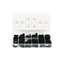 가스켓 개스킷 고무 그로밋 방화벽 구멍 플러그 세트 자동차 전기 와이어 고무 및 4, 상자가있는 180pcs