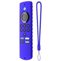 제이즈 ForAmazon Fire-TV 스틱 라이트 원격 실리콘 케이스 보호 커버 스킨 제어 충격 방지 전체, 08 Blue