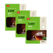 티핏X3개묶음 파우치 티필터 100매, 없음