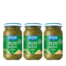데 체코 바질페스토 소스 200g x 3병 De Cecco Basil Pesto Sauce 3, 190g, 3개
