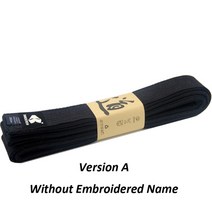 블랙 5cm 너비 태권도 허리 밴드 맞춤형 자수 이름 벨트 코튼 가라테 유도 유니폼 보호