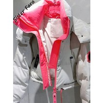 여성경량패딩 파카 자켓 코트 자매 white duck down short hooded