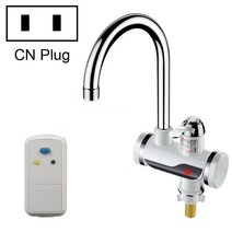 Kitchen Instant Electric Hot Water Faucet Hot y Cold Water Heater CN Plug Specification: Lamp Display Leakage Protection Lower Water Inlet, 상세페이지 참조