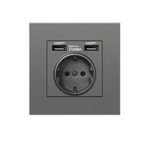 디자인 멀티탭 전기 usb 소켓 벽 충전기 어댑터 충전 독일 플러그 소켓 전원 콘센트 16apc 패널 침실 usb 소켓, 하얀, 유럽 ​​연합