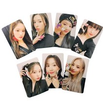 여자 아이들포카 GIDLE 아이들 포토 카드 굿즈 7장 kpop nmixx photocards 앨범 lomo 카드 사용자 정의 크리스탈 카드 크리스탈 카드 스티커 여성 7, oss22861mc