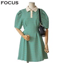 포커스 잘록허리카라원피스 FBM3D7POP0286