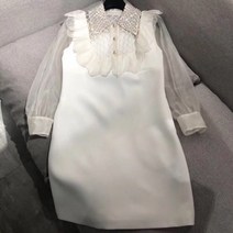 miu 드레스 20 신 봄 여름 가을 큐빅 레이스 리본 프릴 연예인 원피스 OPS%EB