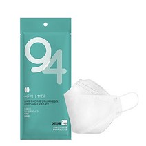 힐메이드 KF94 어린이용 소형 화이트 마스크 25매, 1매입
