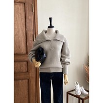 데이트샵 / 포근한반집업니트넥 주문폭주 봄에너무따뜻해요 원단좋아요 매장TOP인기추천상품