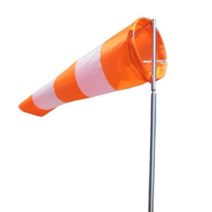 야외 바람 측정기 윈드삭 자루 풍향지시기 바람주머니, 1.5m 빨강+흰색 윈드삭+2.5m 브라켓세트