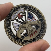 기념주화 메달 매달 베지 미국 밀리터리 해병대 미 육군 공군 해군 도전 동전 명예 용기 컬렉션 베테랑 기념품 선물, [01] A
