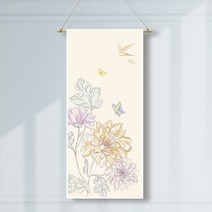 족자현수막J010 월배너 돌잔치 백일상, 족자J010(대)_B형상족자, 배경만