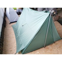 Toucan A형텐트 첼트반 솔캠 군용 텐트 백패킹텐트, 아미그린 (폴대없음) 2인용텐트