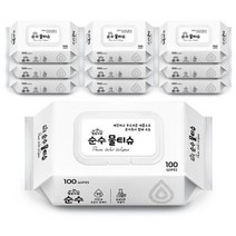 행운드림 순수 물티슈 100매, 10팩