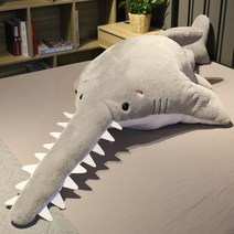 톱날상어 상어 플러시 애착인형 대형봉제인형 쿠션 베개, AA_95cm