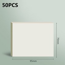 애완 동물 방수 게시 투명 스티커 메모 패드 책갈피 마커 메모 스티커 용지 학교 문구 사무용품, 70x95mm