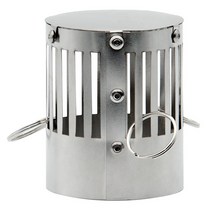 Thous Winds 티타늄 우드 스토브 액세서리 Spark Arrester Anti-sag 바닥 유리 패널 굴뚝 anti-scalding 후드 액세서리, 굴뚝 3m, 스파크 어레스터, 1개