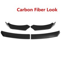 4pcs 앞 범퍼 립 스포일러 사이드 바디 키트 아우디 a3 a4 a5 a7 a8 b7 b8 q7 rs5 rs6 rs7 s3 tt 액세서리, 탄소 섬유 모양