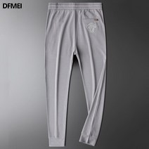 DFMEI 캐주얼 팬츠 남 기모 가을 겨울 오버핏 팬츠 남 코듀로이 조거팬츠