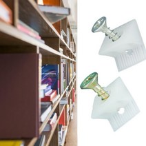 가구 장식장 책장 찬장 선반 나무 판 강력 고정 지지 거치 받침 대 브라켓 브래킷 DIY 셀프 고장 수리 부속 흰색 화이트, 블랙