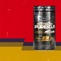 MuscleTech PURE CLA 8OOmg 공액 리놀레산 platinum pure cla 에센셜 시리즈 소프트젤 [90정*1병]