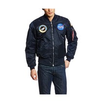 알파인더스트리 MA-1 NASA 폭격기 비행 재킷 - 전투기 파일럿 비행 재킷