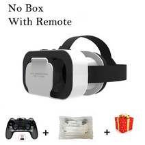 VR기기 AR 브리알 에알 안경 가상 현실 고글 헤드셋 장치 스마트 헬멧 렌즈 휴대 전화 모바일 스마트 폰 뷰어, 상자 없음 9156 원격