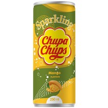 스페인 Chupa Chups 츄파춥스 스파클링 망고 드링크 탄산음료 소다 250ml 6캔