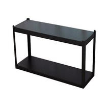 고릴라랙 베란다 1200x 조립식 철제 선반 2단 다용도 앵글 900, 블랙
