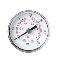 압력게이지 디지털압력계 압력 게이지 40mm 18 bspt 후면 후면 15-300psi, 15psi