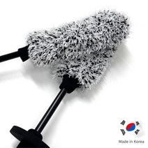 국산 자동차 청소 솔 타이어 휠브러쉬 교체형 세차 브러시, 본품+커버2P, 블랙