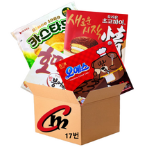 cm전용 박스 17번 대용량 파이 4종 모음 (오리온초코파이 1개+롯데카스타드 1개+오예스 1개+호떡품은참붕어빵 1개), 1세트