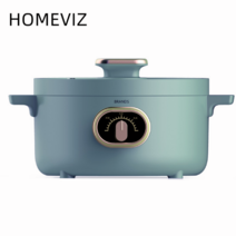 [2022년 50%} HOMEVIZ 친환경 PP 다용도 전기 라면 포트 휴대용 전기냄비 멀티 쿠커 3L kp-3+[평생 AS가능], 블루