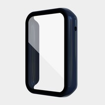 강화유리 필름 샤오미 팔찌 7PRO 껍데기 MIBAND7PR 범퍼 케이스다 막 일체 풀커버 긁힘방지 4997871614, 자정 블루 (PC 껍데기 막 일체 )