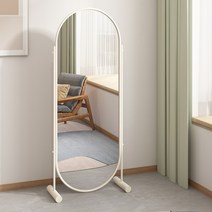 타원형 전신 거울 미드센추리 모던 메탈 라운드 타원형 전신 거울 쇼룸 인테리어, 172cm X 72 cm, C