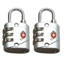 TSA 533 캐리어 자물쇠 실버, 2개