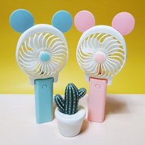 휴대용 미니 선풍기 핸디선풍기 USB 손선풍기 손풍기, 고양이, 그린
