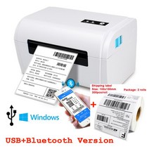 라벨 100x150 UPS USPS 감열 바코드 프린터 4 인치 익스프레스, 블루투스 스티커, 협동사, AU 플러그