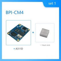 몽이몰 패드 그래픽 바나나 파이 BPICM4 Amlogic A311D 쿼드 코어 ARM CortexA73 4G LPDDR4 16G eMMC Minipcie 26PIN 지원 HDMI, set 1